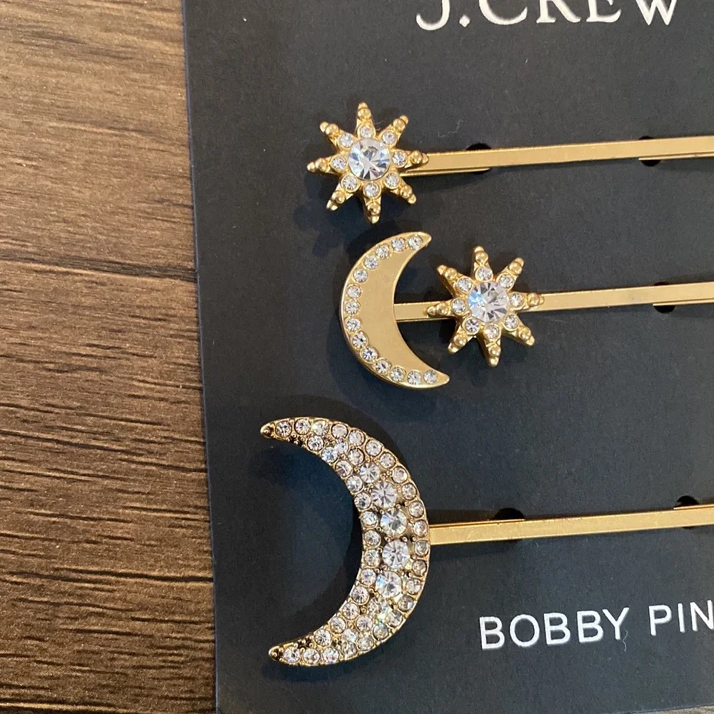 J. Crew Lunar Celestial Bobby Pin Pack. Set of 3. - Picture 7 of 8